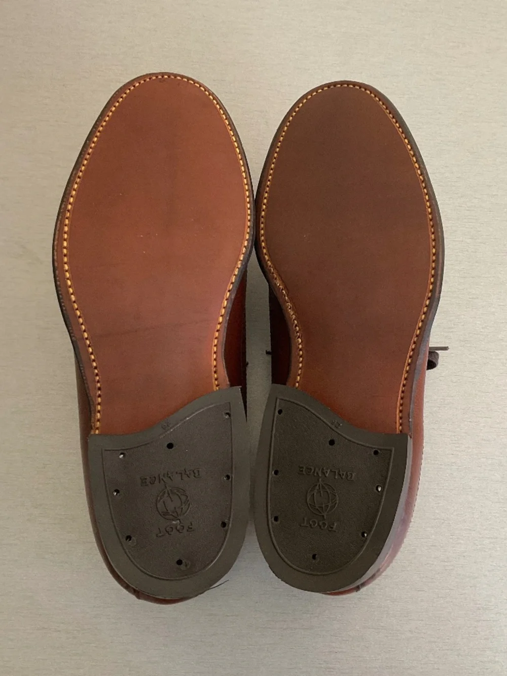 Alden new brown leather shoes